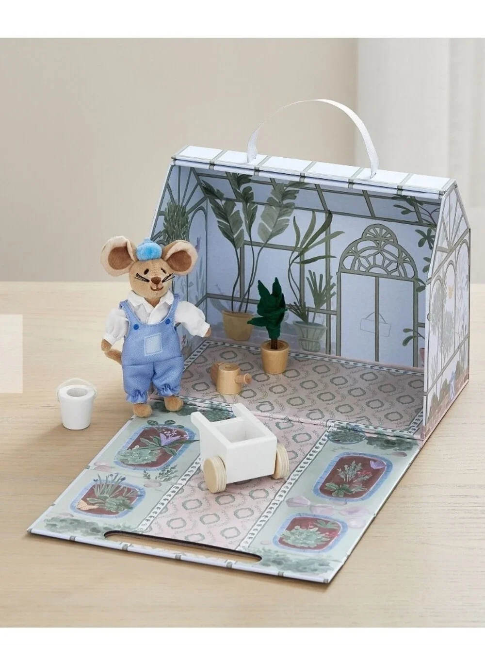 Pottery Barn Kids Greenhouse Miniature Mouse Dollhouse Set